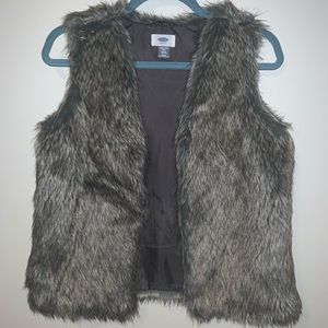 Old Navy Faux Fur Vest Plus Size XXL